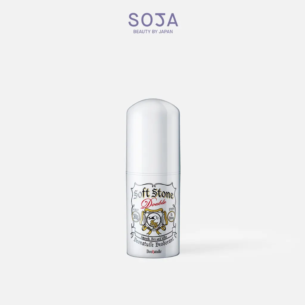 Lăn Khử Mùi Đá Khoáng Dạng Sáp Cho Mọi Loại Da 20 G Deonatulle Soft Stone Double Deodorant