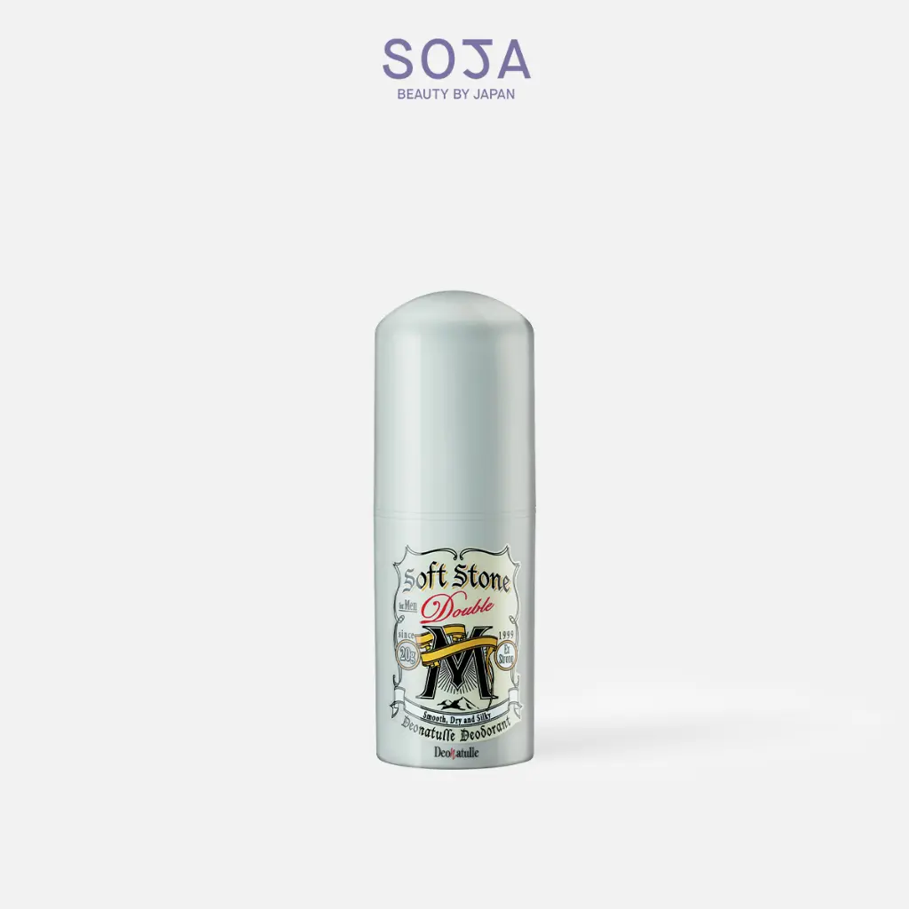 Lăn khử mùi đá khoáng dạng sáp cho nam 20G Deonatulle Soft Stone Double Non-menthol for Men