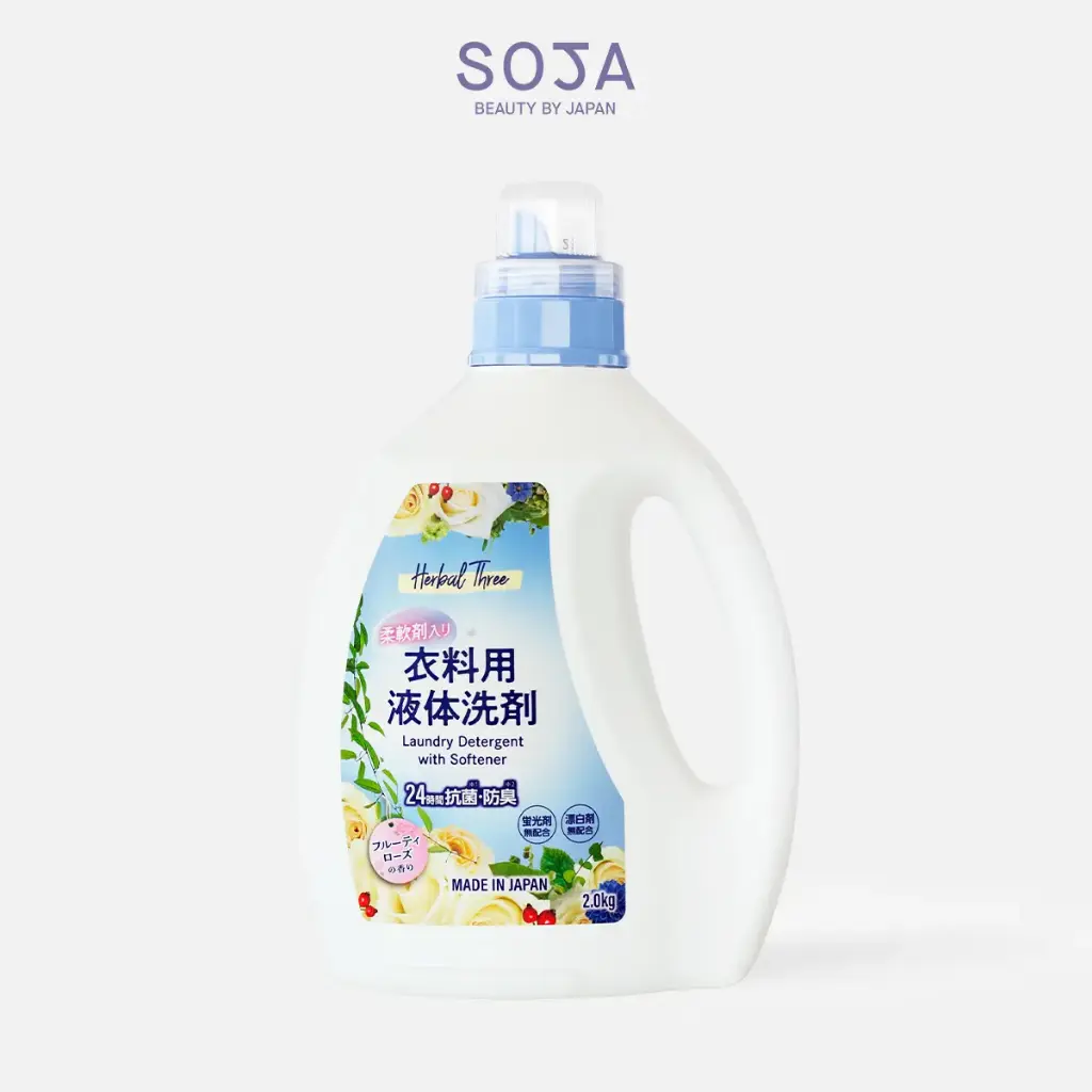 Nước giặt xả 2 trong 1 2L Herbal Three Laundry Detergent with Softener