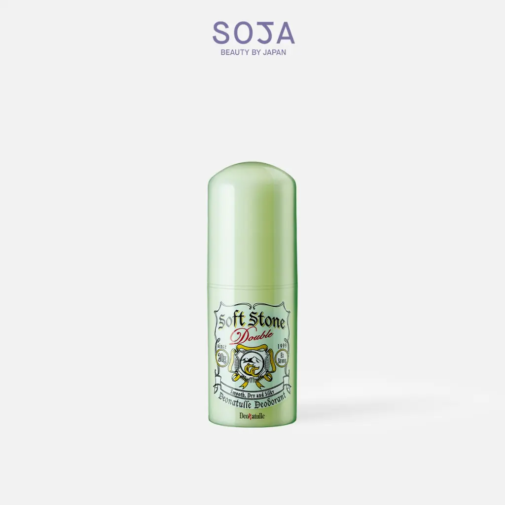 Lăn Khử Mùi Đá Khoáng Dạng Sáp Giúp Sáng Da 20 G Deonatulle Soft Stone Double Color Control