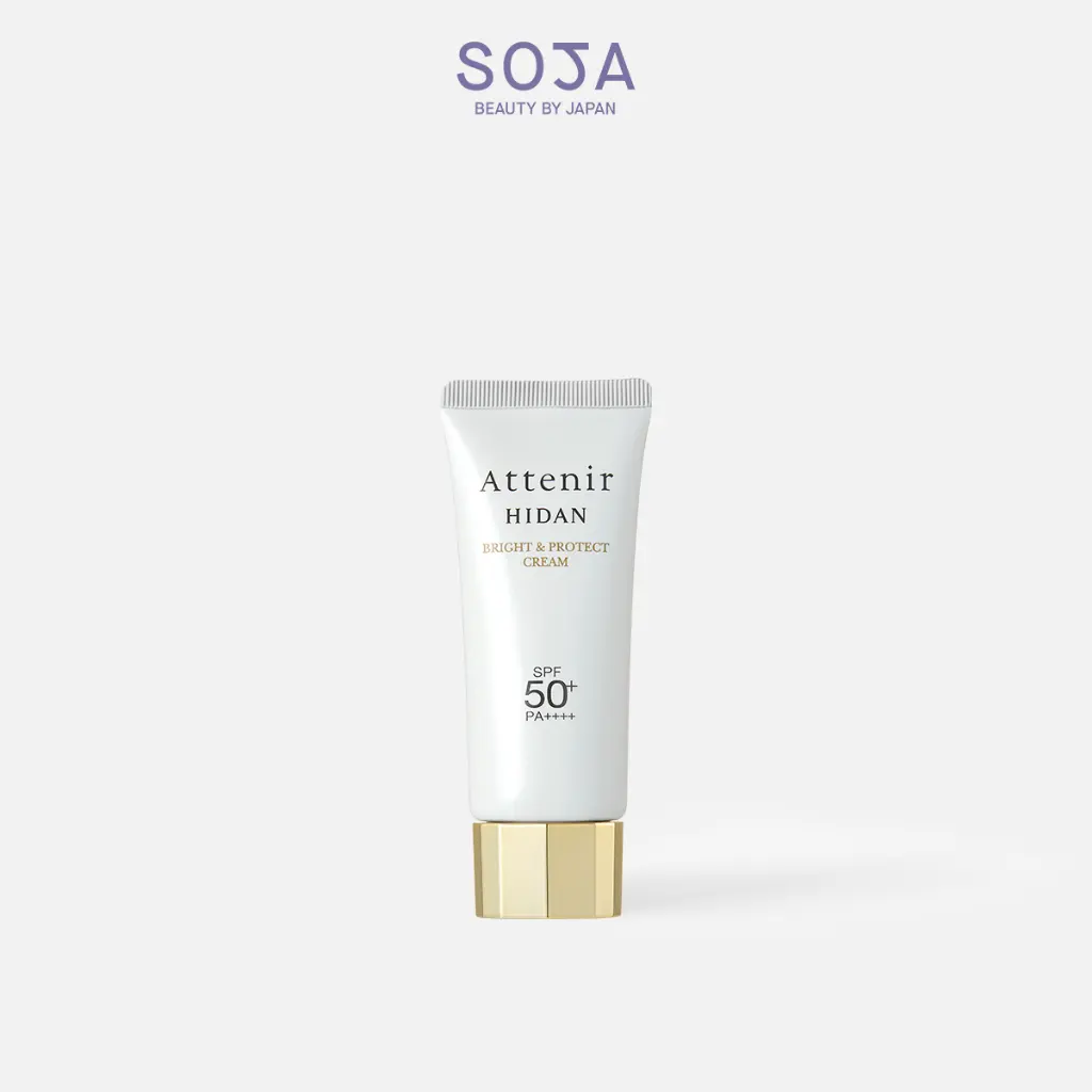 Kem Chống Nắng Dưỡng Sáng Và Bảo Vệ Da SPF 50+ PA ++++ 40g Attenir Hidan UV50 Bright & Protect Cream