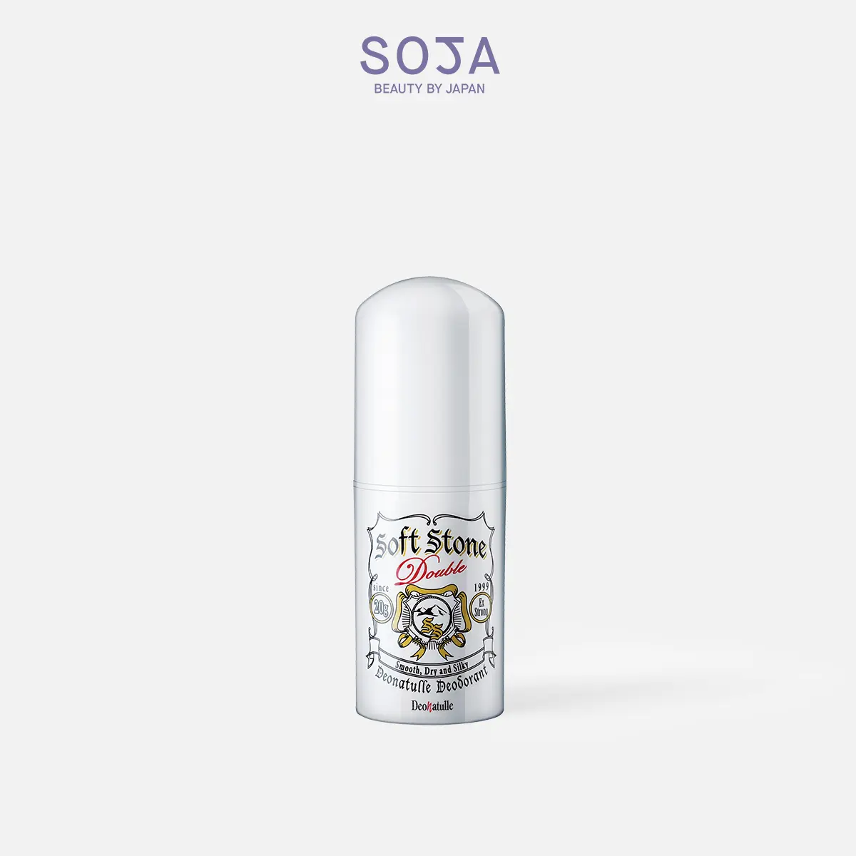 Lăn Khử Mùi Đá Khoáng Dạng Sáp Cho Mọi Loại Da 20 G Deonatulle Soft Stone Double Deodorant